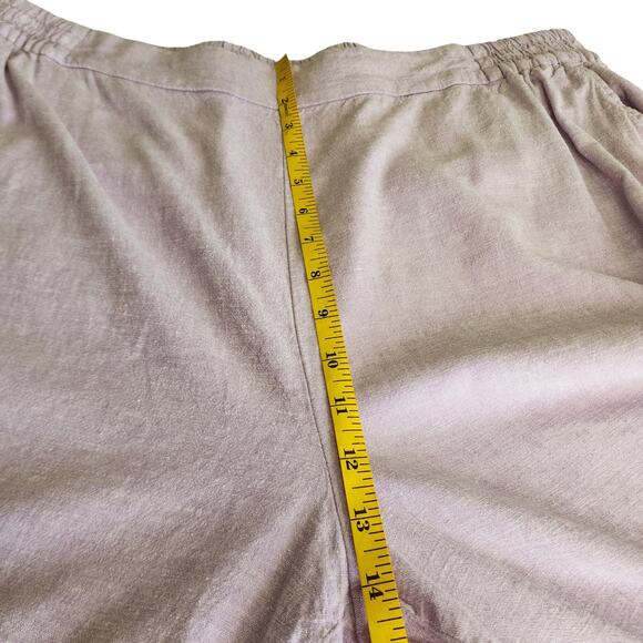 Lane Bryant Womens Linen Blend Slim Leg Ankle Pants Plus Size 18 Lavender Purple - Picture 9 of 11